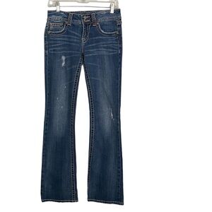 NWOT Miss Me distress blue jeans